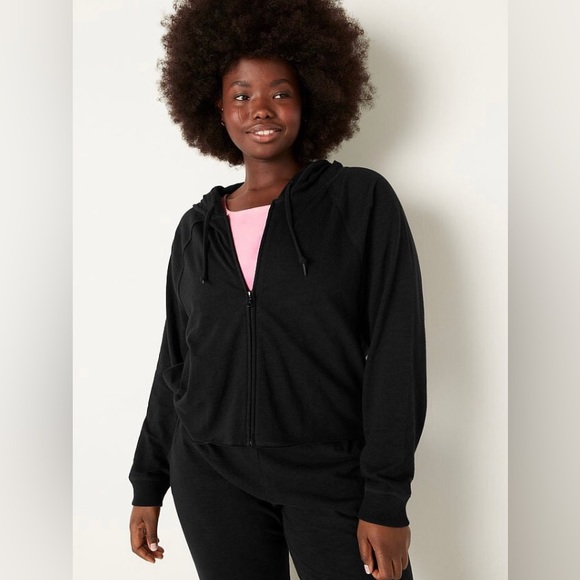PINK Victoria's Secret Black Hoodie - Picture 1 of 5